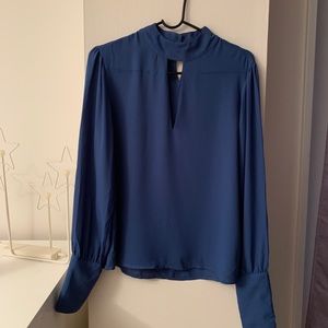Nwt. Button cuff, mock neck, v neck blouse